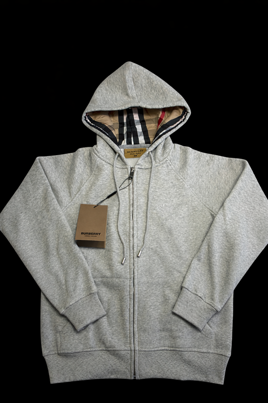 BURBERRY ZIP UP HOODIE